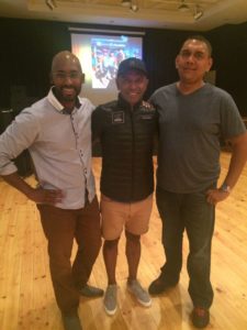 Left to right: myself, Nezaam, and Hilton